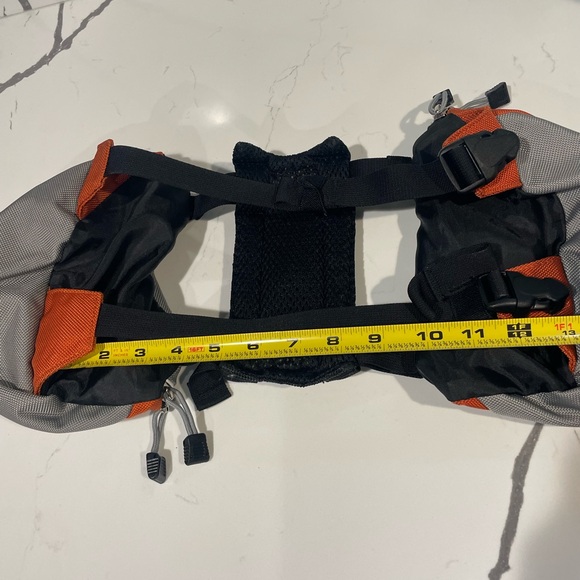 OllyDog Orange and Gray Dog Backpack - Picture 6 of 7